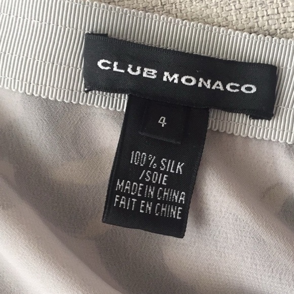 Club Monaco floral print silk skirt - Picture 5 of 5